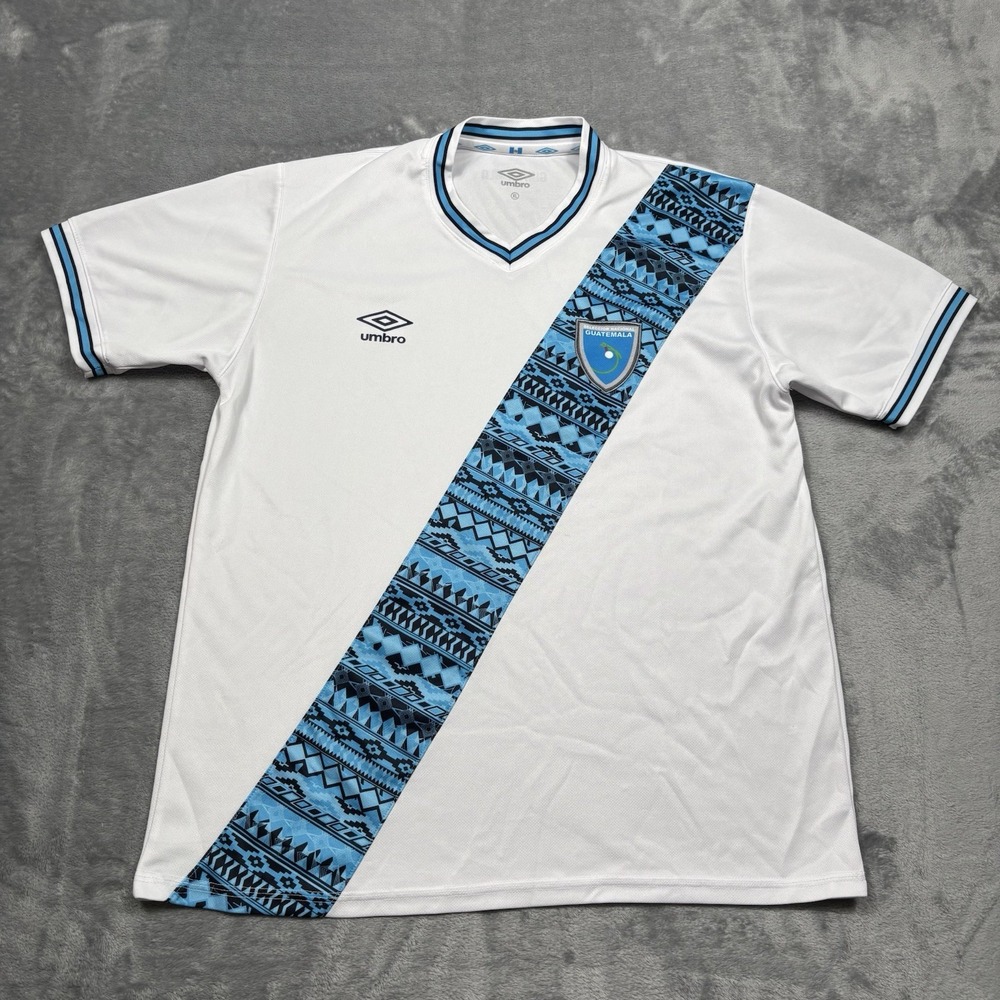 Umbro Guatemala National Team 2023/24 Home Jersey Men's XL White Blue Mayan